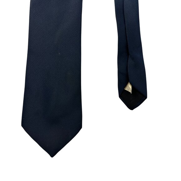 Vintage Navy Blue 615 Collection Mens Tie 100% Polyester - Picture 4 of 4